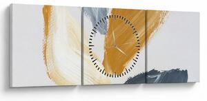 Obraz - Minimalistická maľba (s hodinami) (90x30 cm)