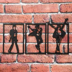 DUBLEZ | 3 dielny drevený obraz - Michael Jackson