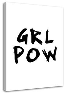 Obraz na plátně Girl Power - 40x60 cm