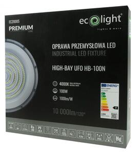 ECO LIGHT Priemyselná lampa HIGH BAY 100W IP65, neutrálna biela
