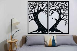 Drevená dekorácia na stenu - Stromy