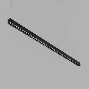 LI-EX Kancelárska LED závesná lampa Remote 130cm čierna