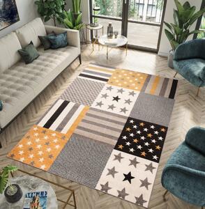Rozkošný koberec s hviezdičkami Béžová Šírka: 80 cm | Dĺžka: 150 cm