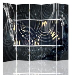 Ozdobný paraván Abstrakce - 180x170 cm, päťdielny, klasický paraván