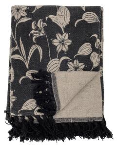 Prehoz z recyklovanej bavlny Mali Black 160 x 130 cm