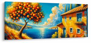 Obraz - Dom s pomarančmi II. (120x50 cm)