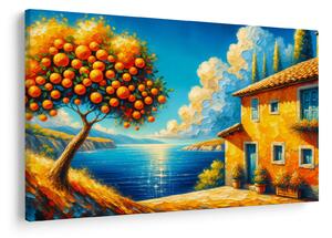 Obraz - Dom s pomarančmi II. (90x60 cm)