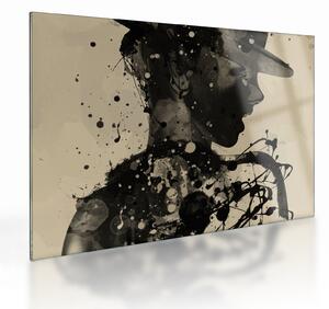 Sklenený obraz - Jazz woman (70x50 cm)