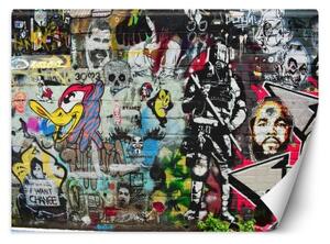 Fototapeta, Graffiti - barevný pouliční styl - 100x70 cm