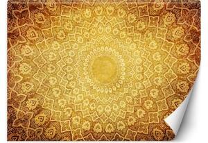 Fototapeta, Mandala Orient zlatá - 368x254 cm
