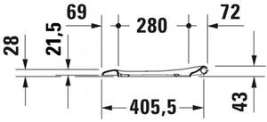 Duravit Starck 3 - WC sedátko so sklápacou automatikou, biela 0063890000