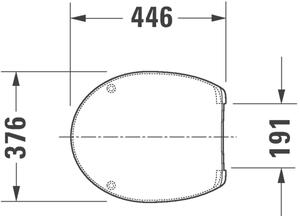Duravit Duraplus - WC sedátko s poklopom, biela 0064200000