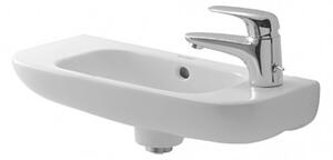 Duravit D-Code - Umývadielko 500x220 mm, otvor pre batériu vpravo, biela 07065000082