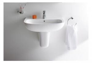 Duravit D-Code - Umývadlo 650x500 mm, s prepadom, biela 23106500002