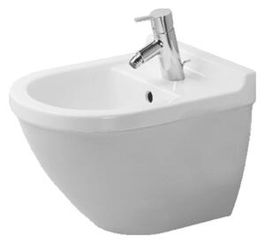 Duravit Starck 3 - Závesný bidet Compact, 1 otvor pre armatúru prepichnutý, 360 x 475 mm, biely 2281150000