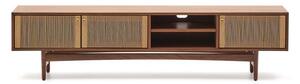 Hnedý TV stolík v dekore orecha 200x50 cm Elan – Kave Home
