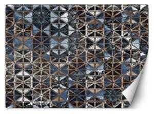 Fototapeta, Modré mozaikové skleněné dlaždice - 400x280 cm