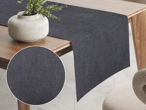 Biante Dekoračný behúň na stôl PML-047 Čiernosivý melír 20x140 cm