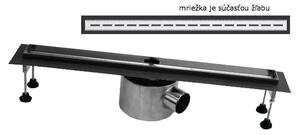 Sprchový žľab SLOT s horizontálnou prírubou, 60 cm