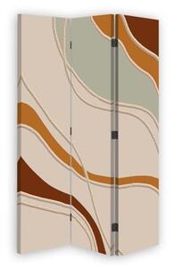 Ozdobný paraván, Art deco - 110x170 cm, trojdielny, klasický paraván