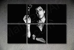 Ručne maľovaný POP Art obraz SCARFACE-AL PACINO 6 dielny XXL Akcia al8