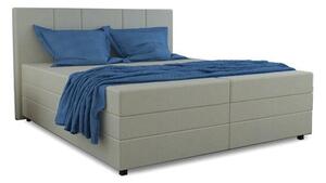 Čalúnená posteľ Alexa 160x200, béžová, vrátane matraca