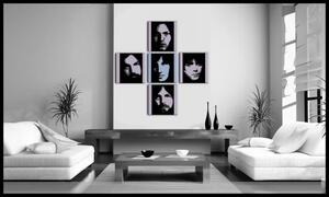 Ručne maľovaný POP Art obraz Pink Floyd 4 dielny pf
