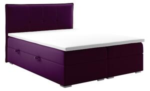 Manželská posteľ Boxspring 140 cm Carla (fialová)(s úložným priestorom). Vlastná spoľahlivá doprava až k Vám domov. 1044192