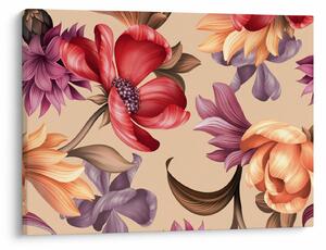 Obraz - Vintage kvety (70x50 cm)