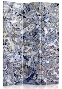 Ozdobný paraván, Mramorová mozaika - 110x170 cm, trojdielny, klasický paraván