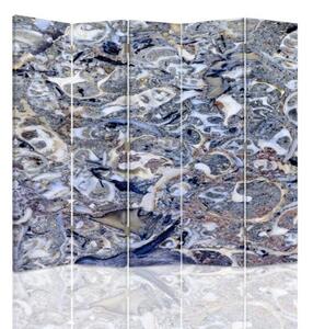 Ozdobný paraván, Mramorová mozaika - 180x170 cm, päťdielny, klasický paraván