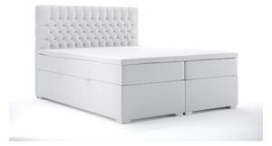 Manželská posteľ Boxspring 180 cm Daliny (biela ekokoža) (s úložným priestorom). Vlastná spoľahlivá doprava až k Vám domov. 1044206