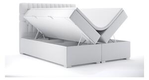 Kontinentálna posteľ 180 cm Daliny (biela ekokoža) (s úložným priestorom). Vlastná spoľahlivá doprava až k Vám domov. 1044206