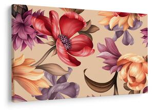 Obraz - Vintage kvety (90x60 cm)