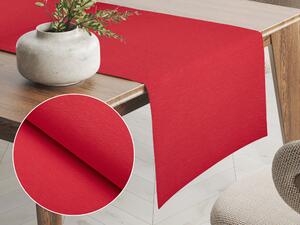 Biante Dekoračný behúň na stôl Leona LN-110 Malinovo červený žíhaný 20x140 cm