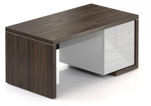 Stôl Lineart 160 x 85 cm + pravý kontajner