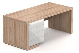 Stôl Lineart 180 x 85 cm + ľavý kontajner