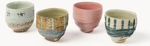 Ručne maľované šálky Artist Ceramics, 4 ks