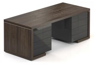 Stôl Lineart 200 x 85 cm + 2 x kontajner