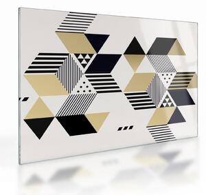 Sklenený obraz - Geometrické tvary N⁰1 (70x50 cm)