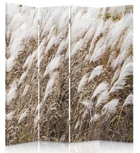 Ozdobný paraván Meadow Boho Beige - 145x170 cm, štvordielny, klasický paraván