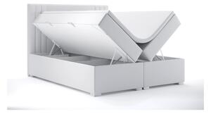 Kontinentálna posteľ 180 cm Morcano (biela ekokoža) (s úložným priestorom). Vlastná spoľahlivá doprava až k Vám domov. 1044270
