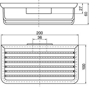 Emco System 2 - Košík do sprchového kúta odoberateľný, chróm 354500104