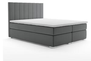 Manželská posteľ Boxspring 140 cm Pugno (tmavosivá) (s úložným priestorom). Vlastná spoľahlivá doprava až k Vám domov. 1044304