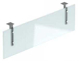 Sklenený krycí panel Creator pre stôl 160 cm, grafitový úchyt