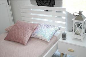 Maxi-Drew Manželská posteľ BRITA (snehová) aj v rozmere 160x200 s matracom a roštom - 200 x 90 cm + rošt