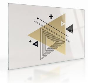 Sklenený obraz - Geometrické tvary N⁰4 (70x50 cm)