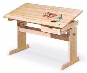 Detský písací stolík Melk (borovica). Vlastná spoľahlivá doprava až k Vám domov. 769378