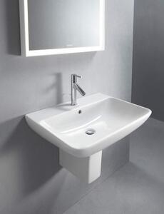 Duravit ME by Starck - Umývadlo 650x490 mm, s prepadom, biela 2335650000