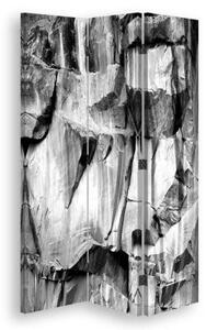 Ozdobný paraván, Extravagantní šedá - 110x170 cm, trojdielny, klasický paraván